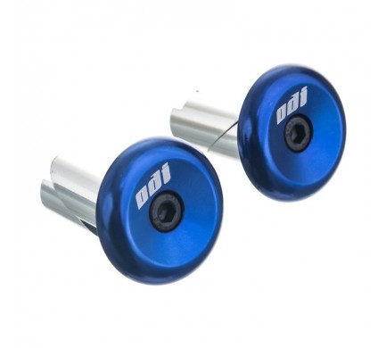 Koncovky řidítek ODI Aluminium End Plugs - modré