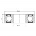 Ložisko kuličkové CB-056 609 2RS  9x24x7