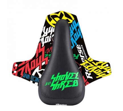 Sedlo Reverse Nico Vink Shovel and Shred Black / Neon-Green + blatníček Sedlo Reverse Nico Vink Shovel and Shred Black / Neon-Green + blatníček