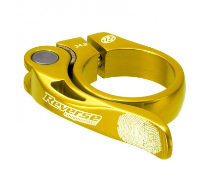 Sedlová objímka Reverse Long Life 34,9 mm zlatá
