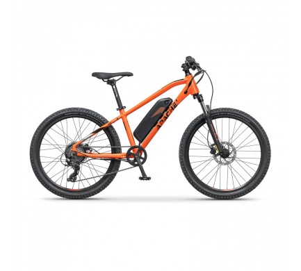 Dětské elektrokolo MTB 24" Apache Tate black orange, 14,5"