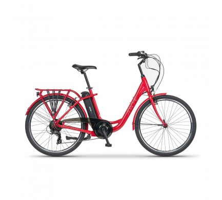 Městské elektrokolo Apache Tanka pearl red, 18"