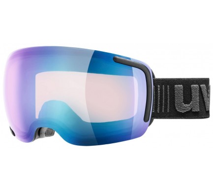 Lyžařské brýle UVEX BIG 40 VFM, black mat double lens/variomatic full mirror blue (2023) Množ. Uni