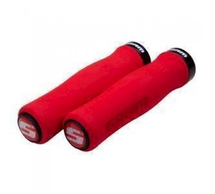  SRAM SRAM LOCKING GRIPS FOAM CONT 129 RED/BLK 