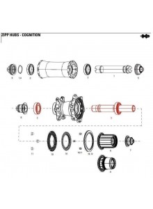 11.2018.032.002 - AXLE WITH BEARINGS REAR COGNITION NSW Množ. Uni