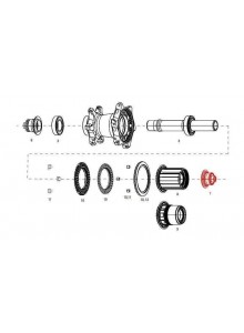 11.2018.033.002 - ZIPP END CAP DS REAR COGNITION NSW QR SRAM Množ. Uni