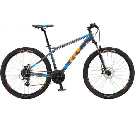 2018 GT AGGRESSOR 27,5" COMP (G28218M20/BLS - Gloss Blue Silver w/ Cyan & Neon Orange) M