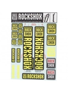 11.4318.003.507 - ROCKSHOX DECAL KIT 35MM NE01 YELLOW Množ. Uni