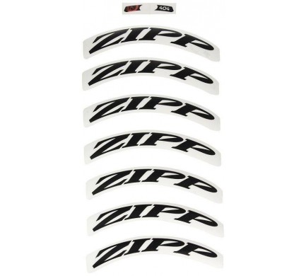 11.1918.015.002 - ZIPP DECAL SET 1 WHEEL 404 ZIPPLOGO MATTEBLK Množ. Uni