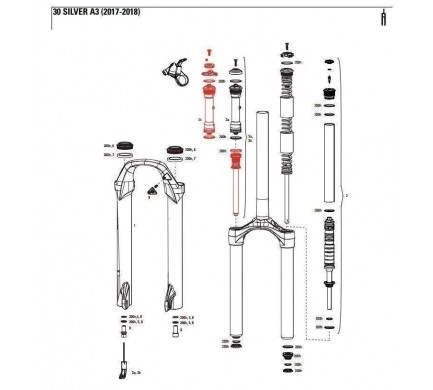 11.4018.009.099 - ROCKSHOX DMPRINT RT JUDYS 30S TK TP8 RMT A1 Množ. Uni