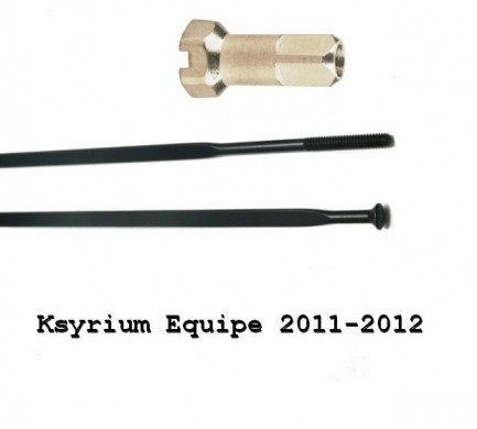 MAVIC KIT 10 NDS KSYRIUM EQUIPE 11/EQUIPE S BLK SPK 301mm (12031401)