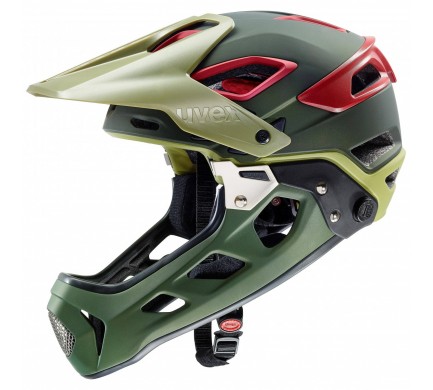 UVEX HELMA JAKKYL HDE 2019, OLIVE RED MAT 52-57