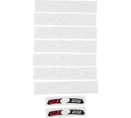 11.1918.030.000 - ZIPP DECAL SET 1 WHEEL 202 ZIPPLOGO MATTEWHT Množ. Uni