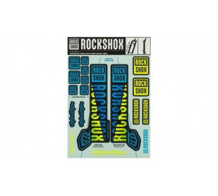 00.4318.021.002 - ROCKSHOX DECAL KIT TLD 35MM BLUE/YELLOW Množ. Uni