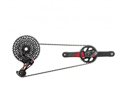 00.7918.074.001 - SRAM AM X01 EAGLE DUB 175 GROUPSET RED Množ. Uni