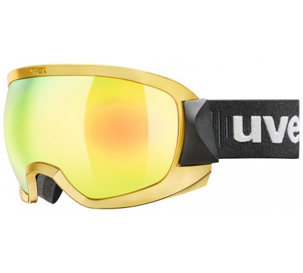 Lyžařské brýle UVEX CONTEST FM chrome, mirror gold dl/clear (6030) Množ. Uni