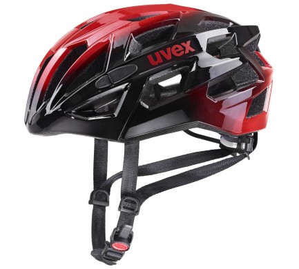 20 UVEX HELMA RACE 7, BLACK RED 55-61