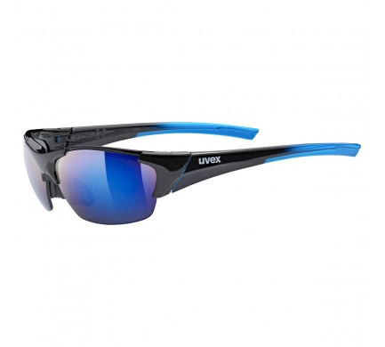 20 UVEX BRÝLE BLAZE III, BLACK BLUE/MIRROR BLUE (2416) Množ. Uni