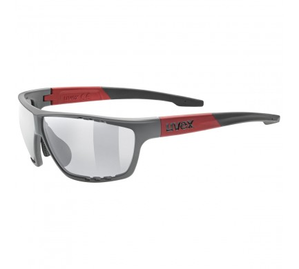 2021 UVEX BRÝLE SPORTSTYLE 706, GREY MAT - RED (5316) Množ. Uni