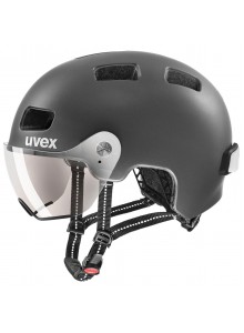 2022 UVEX HELMA RUSH VISOR, BLACK - SILVER MAT 55-58