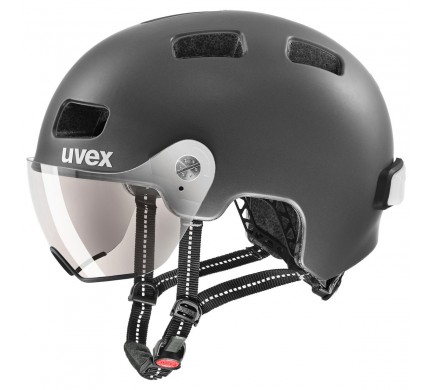 2022 UVEX HELMA RUSH VISOR, BLACK - SILVER MAT 58-61