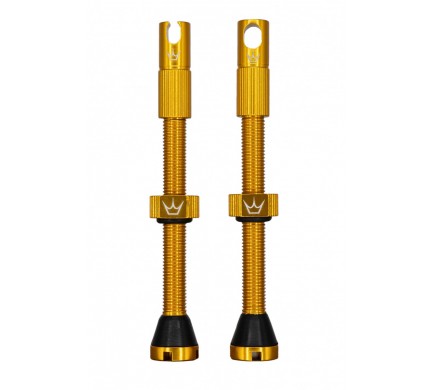 PEATY'S X CHRIS KING (MK2) GOLD TUBELESS VALVES - 60MM (PTV2-60-GLD-12) Množ. Uni