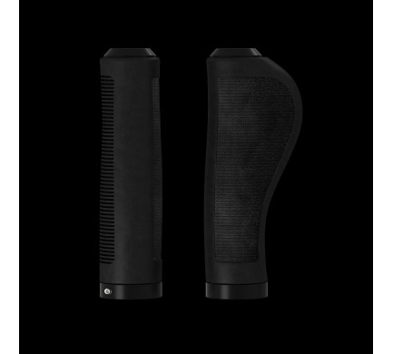 Gripy BROOKS Ergonomic Rubber grips - 130+130mm - černé