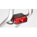 Zadní světlo SON Rear Light rack tube mount, black / red