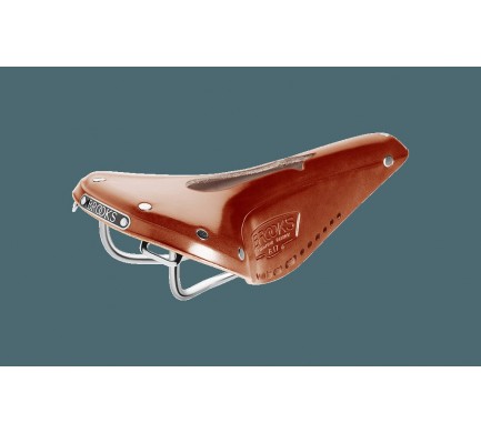 Kožené sedlo BROOKS B17 Narrow Carved - medové