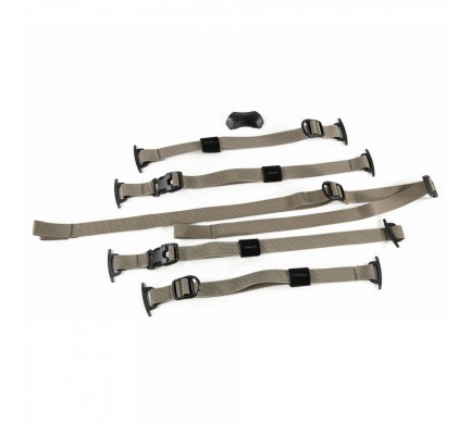 Stahovací popruhy ORTLIEB Compression-Straps Atrack - hnědá
