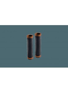 Gripy BROOKS Cambium Rubber Grips - 130+130 mm - černá/orange