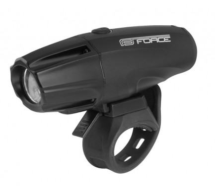 Přední světlo Force Shark-700 USB černé