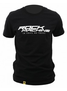 Tričko ROCK MACHINE unisex černé vel. L logo IN TRAIL WE TRUST