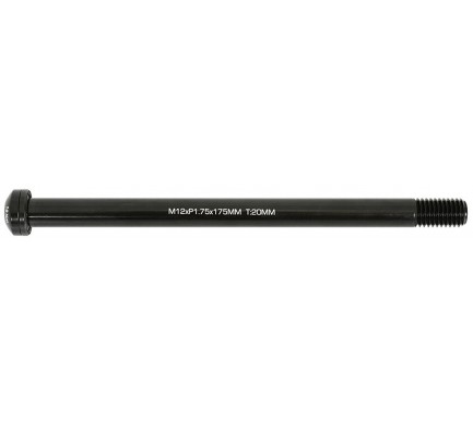 Osa zadní Alu12/175 mm, závit M12x1,75 černá