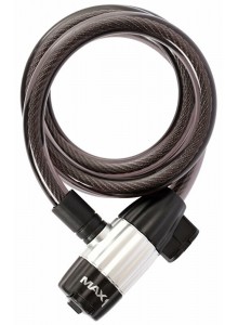 Zámek spirála MAX1 120x1,2cm 4 klíče