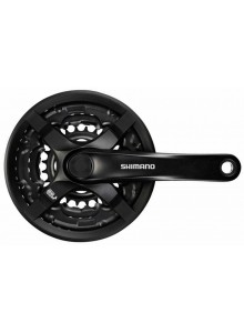 Kliky SHIMANO Tourney FC-TX501-L 175mm 42x34x24 zubů, černé s krytem, v krabičce