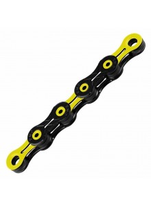 Řetěz KMC X-11 SL DLC žluto/černý v krabičce