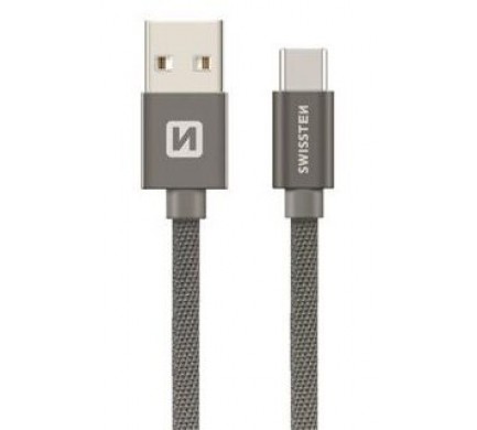 Datový kabel SWISSTEN USB/Micro USB 20 cm šedý