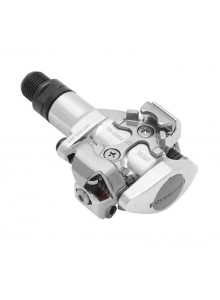 Pedály SHIMANO SPD PD-M505S stříbrné s kufry SM-SH51 v krabičce