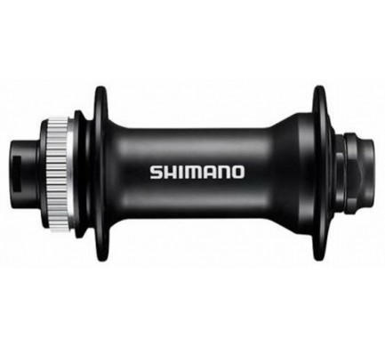Náboj disc Shimano HB-MT400-B 32děr Center Lock 15mm e-thru-axle 110mm přední černý v krabičce
