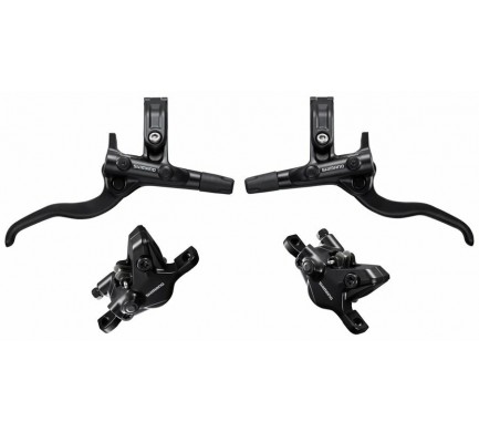Brzda kotoučová SHIMANO MT410 černá přední a zadní/J-kit,komplet bez kotoučů