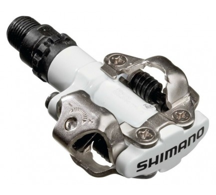 Pedály SHIMANO SPD PD-M520W bílé s kufry SM-SH51 v krabičce