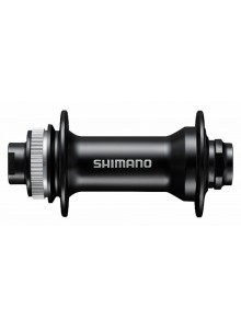 Náboj disc Shimano HB-MT400-B 32děr Center Lock 15mm e-thru-axle 110mm přední černý