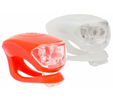 Blikačky MAX1 Frog sada bílá/červená 2ks P+Z