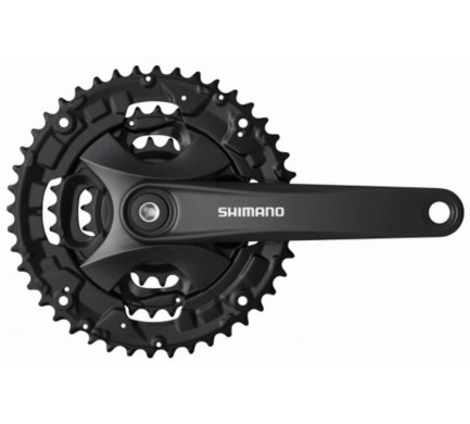 Kliky SHIMANO FC-MT101-L 175mm 44x32x22, černé, bez krytu, 9 speed, pro osu čtyřhran