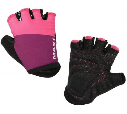 Dětské krátkoprsté rukavice MAX1 7-8 let fialovo/růžové