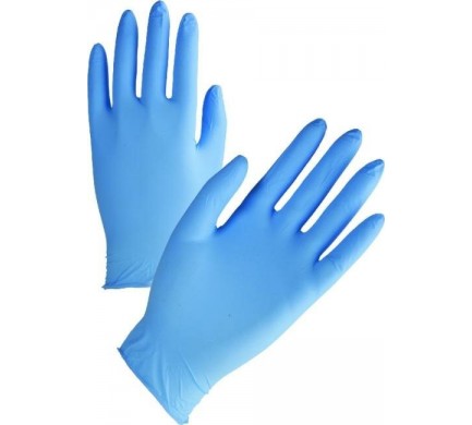 Servisní nitrilové rukavice modré nepudrované vel.XL balení 180ks