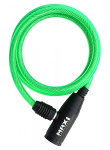 Zámek spirála MAX1 120x0,8cm zelený