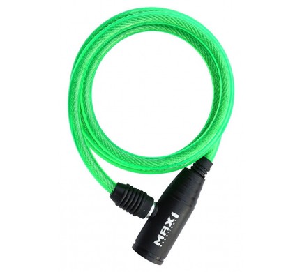 Zámek spirála MAX1 120x0,8cm zelený