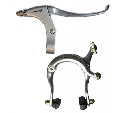 Brzdová čelist Al přední+ brzd. páka Al Saccon